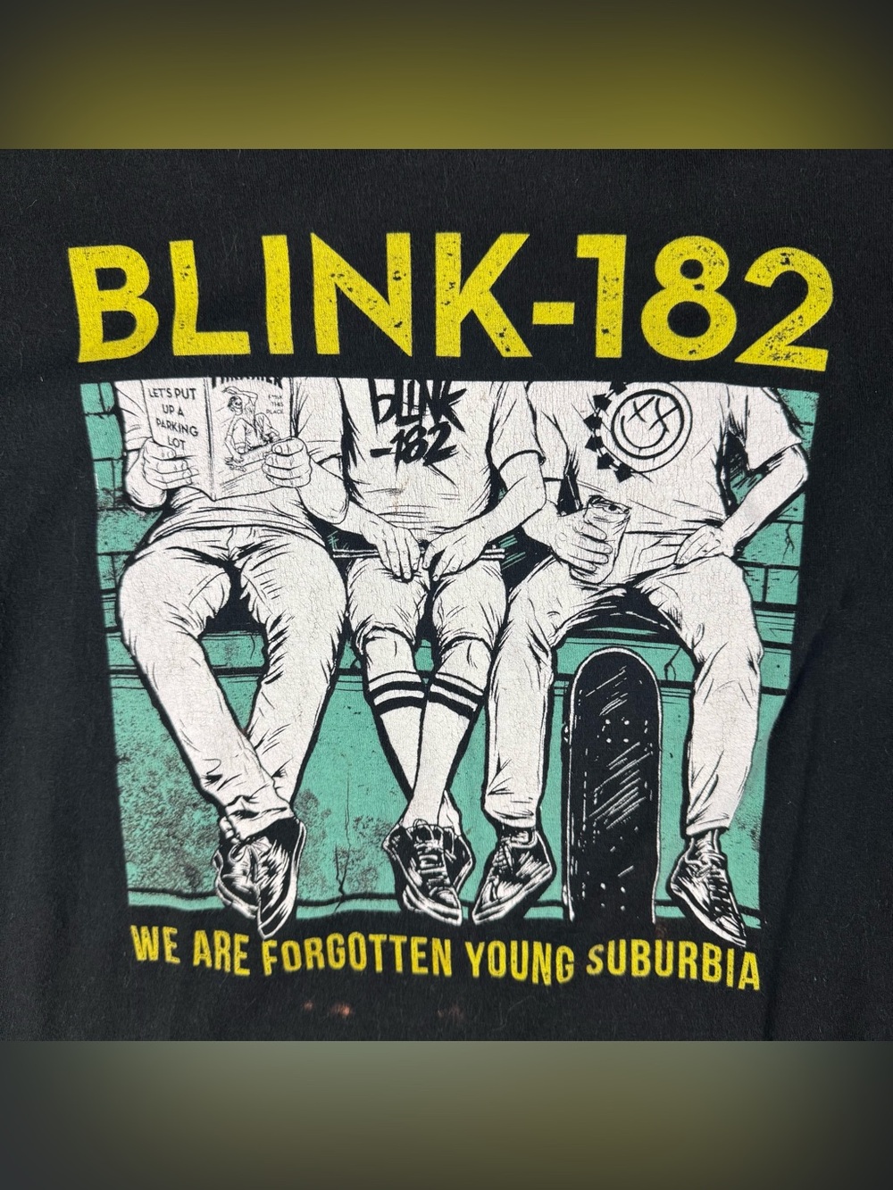 Blink-182 T-Shirt Medium We Are Forgotten Young Suburbia Pop Punk Band Tour Tee